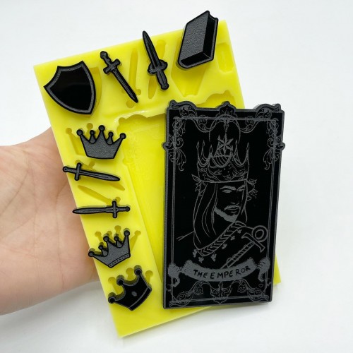 "The Emperor" Tarot Card | Silicone Molds | Reschimica