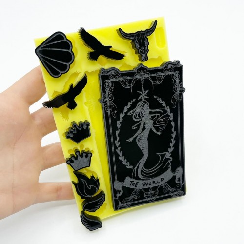 "The World" Tarot Card | Silicone Molds | Reschimica