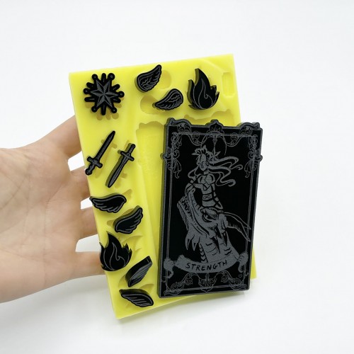 "Strength" Tarot Card | Silicone Molds | Reschimica