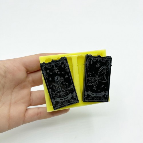 Set of "The Star" and "The Lovers" Tarot Cards | Silicone Molds | Reschimica