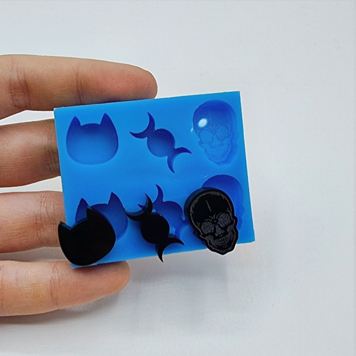 Stampo silicone morbido 6 mini forme Creepy