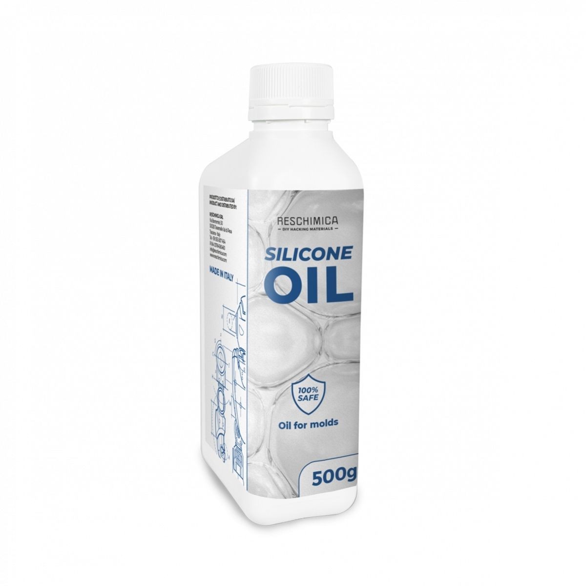 SILICONE OIL - Lubricant also used in the fluid painting technique
 Packaging-0,500 kg