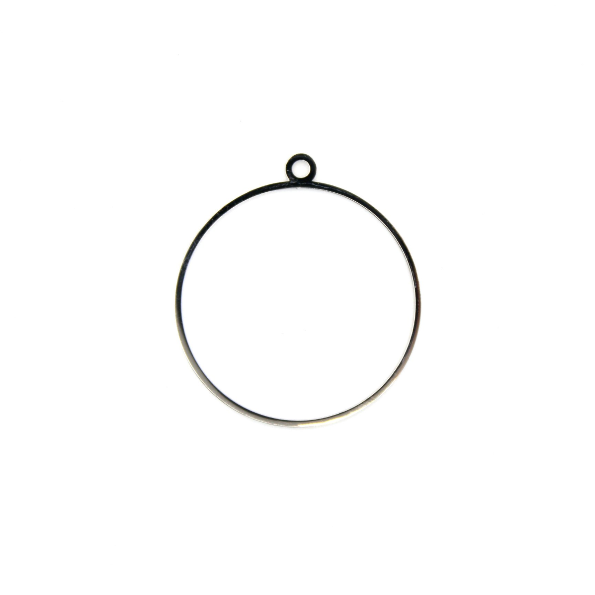Handgefertigte offene Lünette aus Edelstahl von Mushy Design
 Form-Kreis