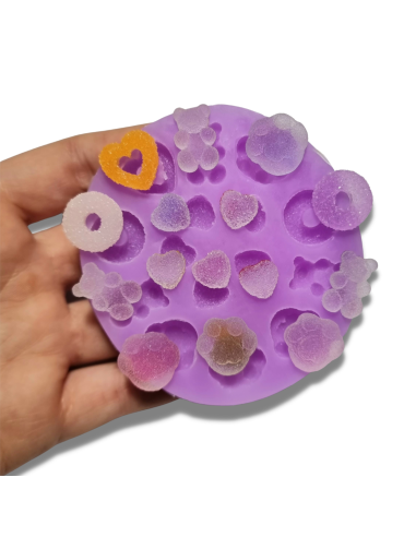 Molde de juego de caramelos azucarados 3D