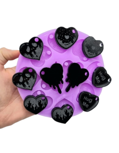 Set Hearts mold by Designed by Angenia Creations