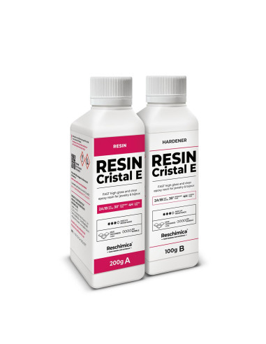CRISTAL E - Resina epossidica trasparente veloce per colate fino a 1cm (catalizza in 4h)