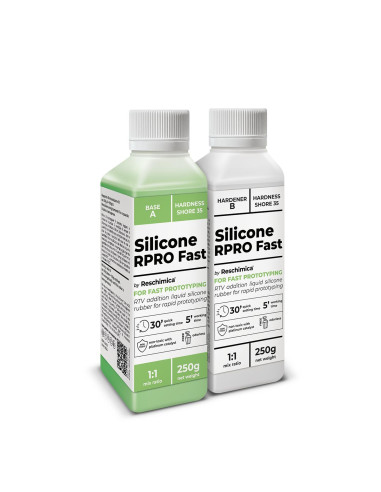 R PRO FAST - Goma de silicona no tóxica 1:1 para moldes súper rápidos