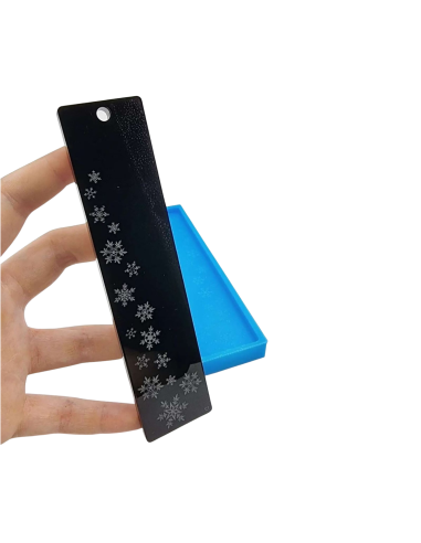 Bookmark soft mold with snowflakes