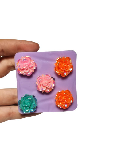 5 Shapes 3D Flowers Mold