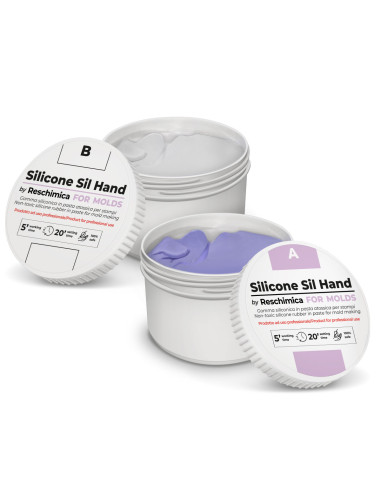 SIL HAND - Gomma siliconica in pasta 1:1, atossica, ideale per piccoli oggetti