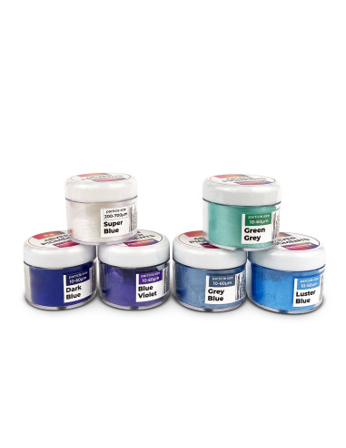 WINTER SET - 6 pigmentos en polvo de alta calidad, colores invernales para tu resina