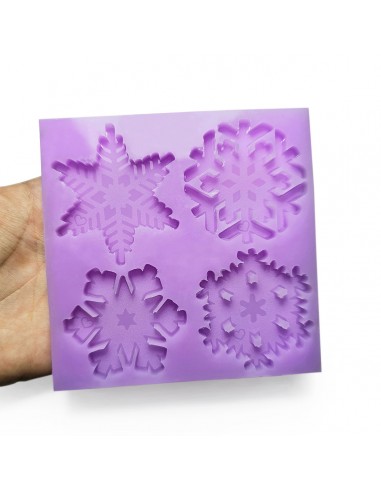 Mold Set of 4 Snowflakes